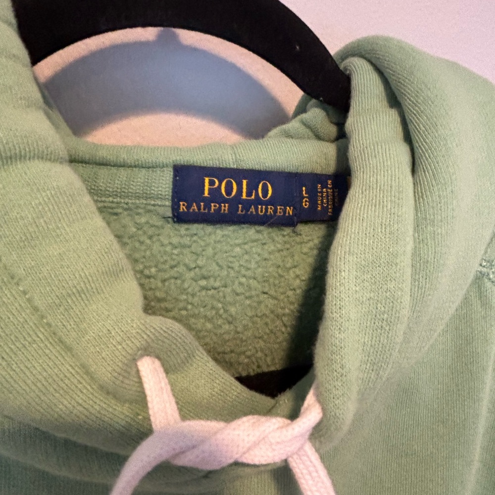 Ralph Lauren Mint Green Hoodie - Picture 3 of 5